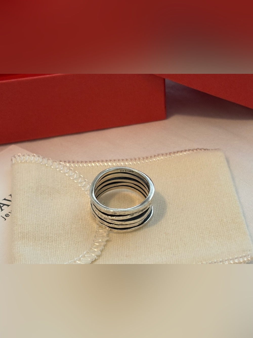 James Avery Multi-Band Stacked Ring - Silver Tone